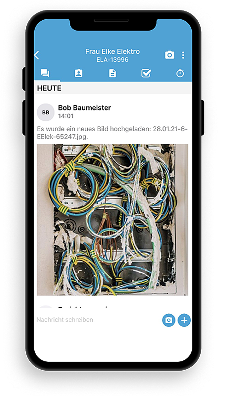 Bild: Bilder mit Sonepar-HERO direkt auf der Baustelle erfassen