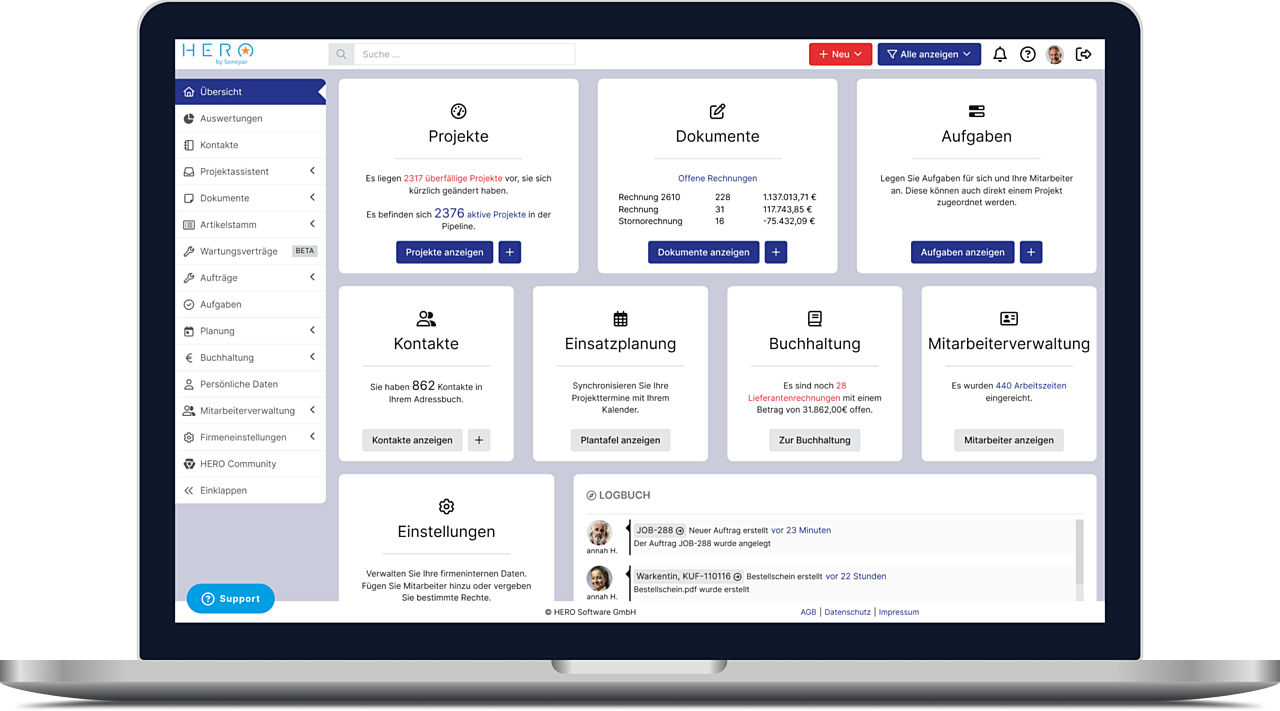 Bild: Alle Features von Sonepar-HERO